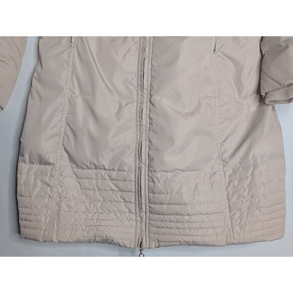 MISS SIXTY Womens cream coat parka puffer jacket size small - Picture 2 of 15